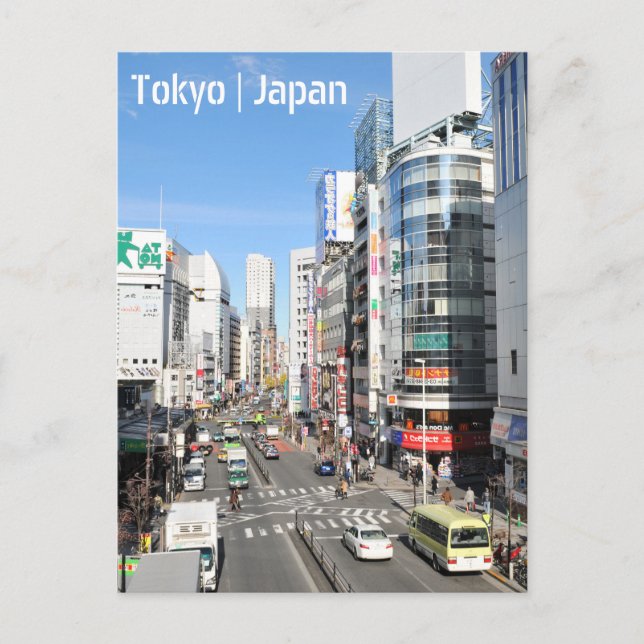 Bezirk Shinjuku in Tokio, Japan Postkarte (Vorderseite)