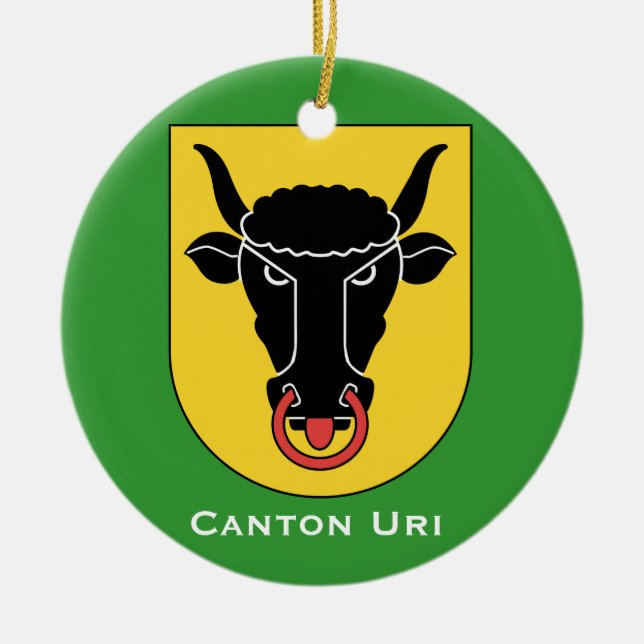 Bezirk Uri* Weihnachtsverzierung Keramikornament (Vorne)