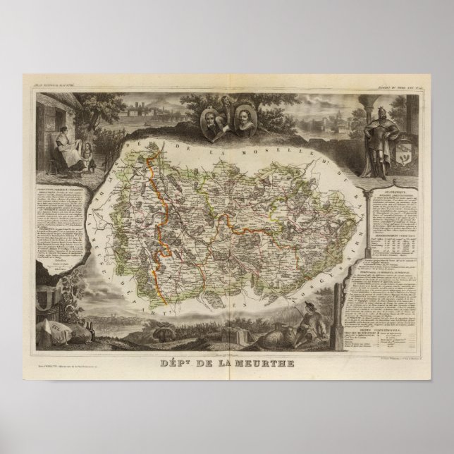 Bezirksgrenzen Poster (Vorne)