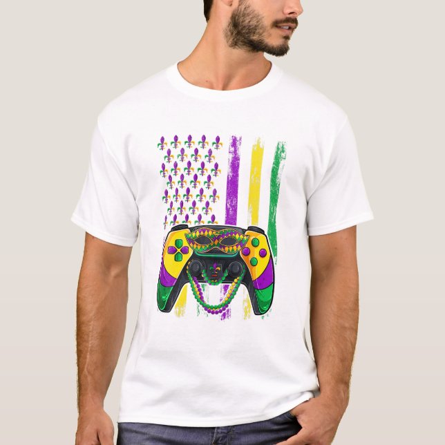 Bezüge der Videospielflagge T-Shirt (Vorderseite)