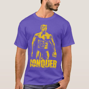 Bezwinge Arnold Schwarzenegger Fitnessstudio Freun T-Shirt