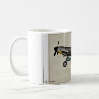 bf-109 Weiß 1 Kaffeetasse