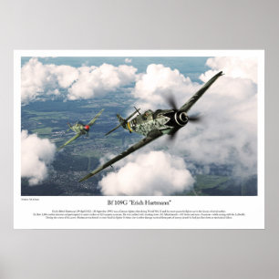 Bf 109G-6 "Erich Hartmann" Poster