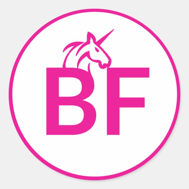 BF-Aufkleber Runder Aufkleber (Vorderseite)