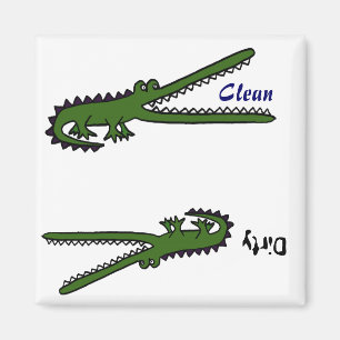 BF - Geschirrspülmaschine für Krokodile Magnet