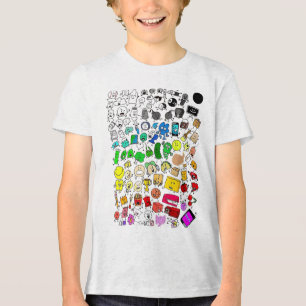 BFDI - Unbelebte Insanität Alle Zeichen _1 Tri-Blend Shirt