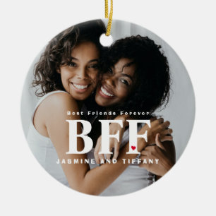 BFF Beste Freunde für immer Foto-Keramik-Ornament Keramik Ornament