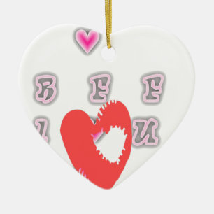 BFF Beste Freundin für immer BFF. Keramikornament