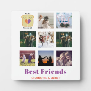 BFF Foto Collage Geschenk Erdnussbutter Marmelade  Fotoplatte