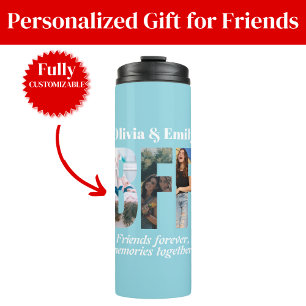 BFF-Foto-Collage-Thermal-Tumbler-Geschenke für Fre Thermosbecher