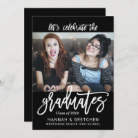 BFF Frères Amis Graduation Party Invitation