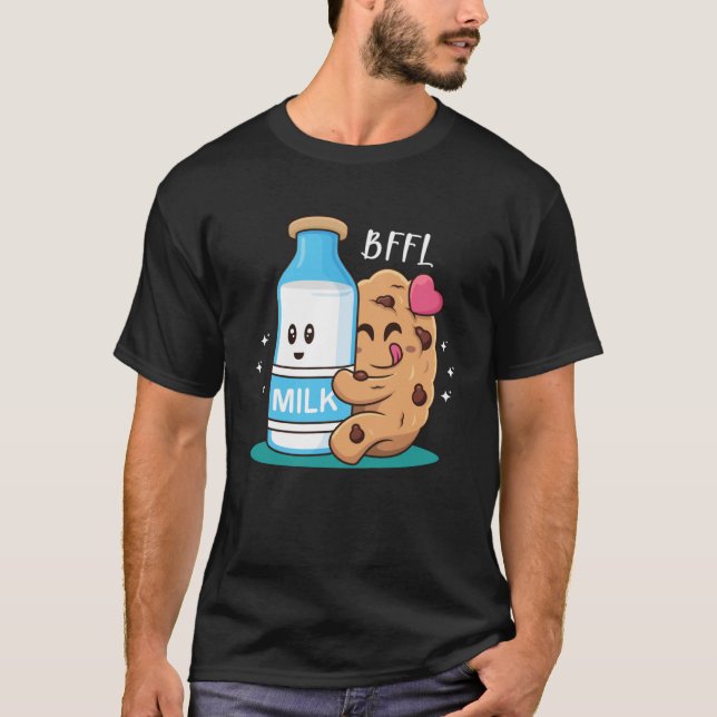 BFFL Best Friend 4 Life Biscuit Umarmung Liebe Mil T-Shirt (Vorderseite)