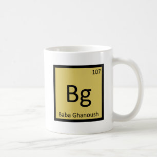 Bg - Baba Ghanoush Vorspeise Chemie Symbol Kaffeetasse