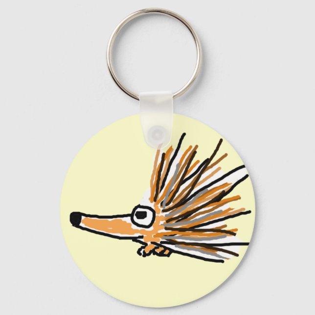 BG - Funny Porcupine Schlüsselanhänger (Vorderseite)