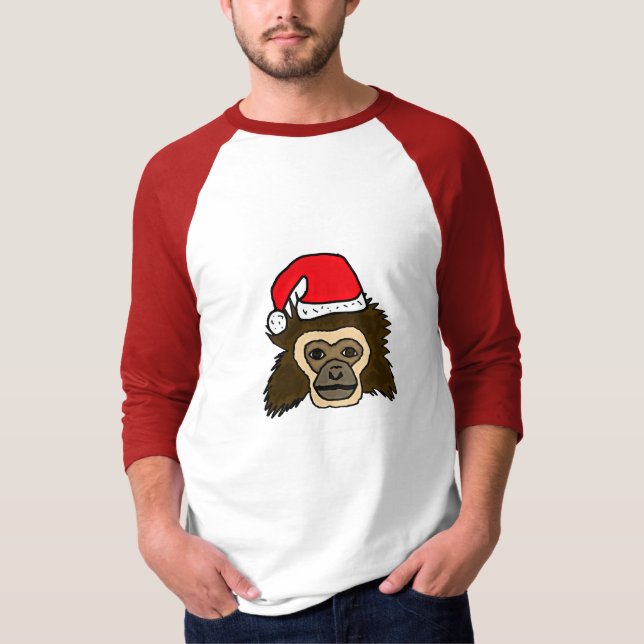 BG, lustiger Gibbon-Affe mit T-Shirt (Vorderseite)