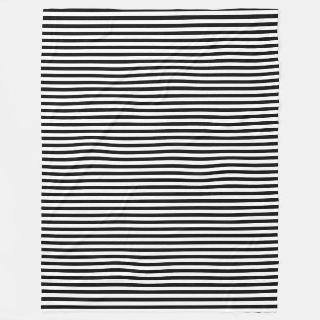 BG Stripes Muster schwarz + Hintergrund Fleecedecke (Vorderseite)