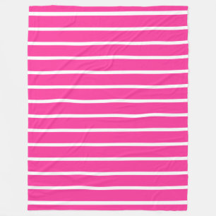 BG Stripes Muster wride rosa + Ihr Hintergrund Fleecedecke