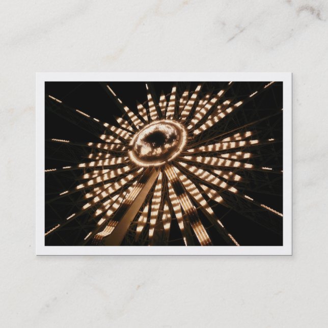 Bg Wheel, Mini-Foto Visitenkarte (Vorderseite)