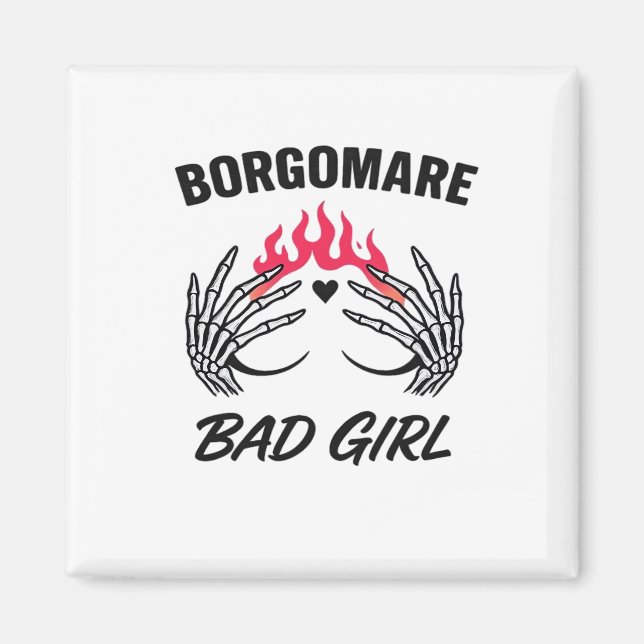 Bgm Bad Girl II - Skeletton Herz Hände Magnet (Vorne)
