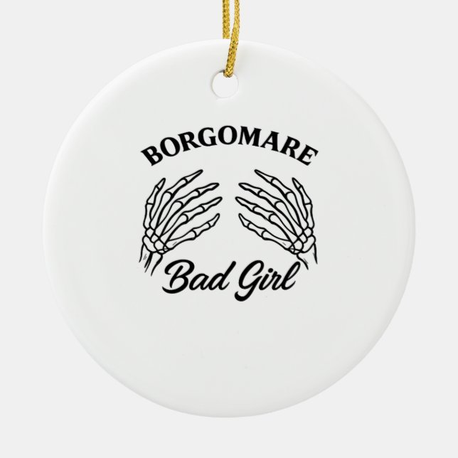 Bgm Bad Girl - Skeletton Herz Hände Keramik Ornament (Vorne)