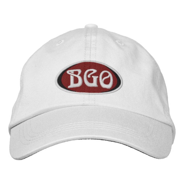 BGO-Verstellbare Ball-Cap Bestickte Kappe (Vorderseite)