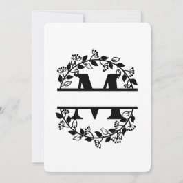 BGSM BRAND NEW PERSONALISED M LETTER EINLADUNG