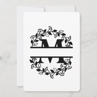 BGSM BRAND NEW PERSONALISED M LETTER EINLADUNG