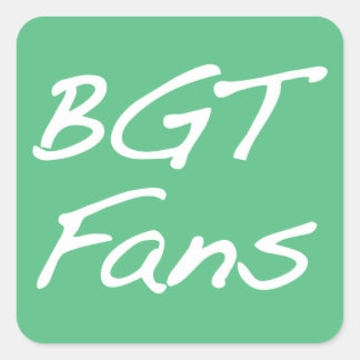BGTFans-Aufkleber Quadratischer Aufkleber