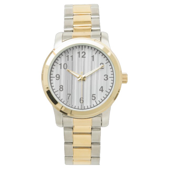 BGW Lines Montre Deux Tons, Or/Argent Tone (devant)