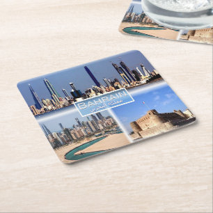 BH Baharain - Manama - Manama Juffair - Ford Arad Rechteckiger Pappuntersetzer