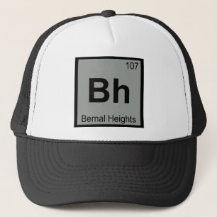 BH - Bernal Höhen-San Francisco Chemie-Symbol Truckerkappe