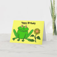 BH- Funny Frosch Geburtstagskarte