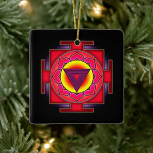 Bhairavi Yantra Keramikornament