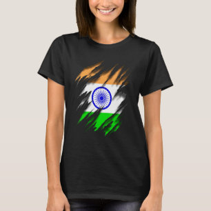 Bharat Ganarajya Indische Flagge Indien T-Shirt