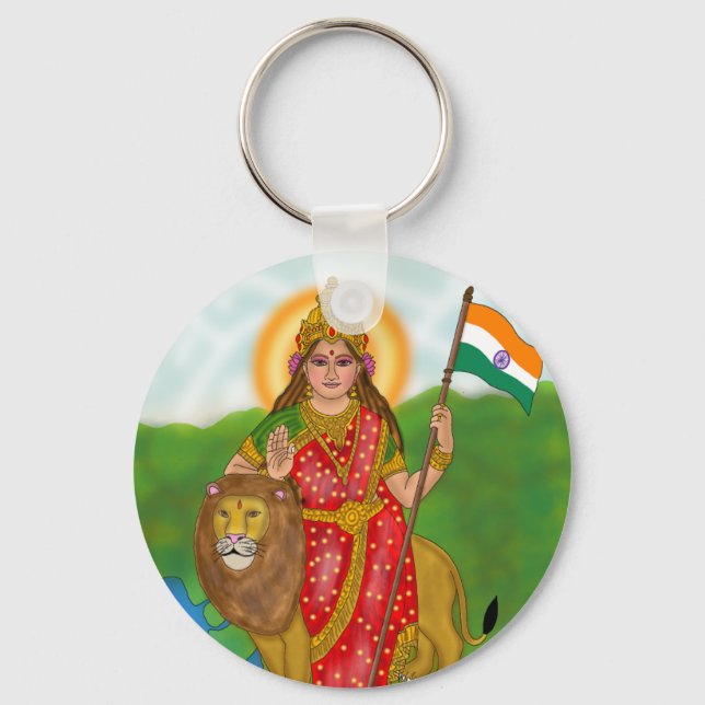Bharat Mata Schlüsselanhänger (Vorderseite)