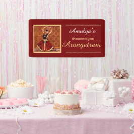 Bharatanatyam Arangetram Vinyl Banner, 61cm x 30cm Banner