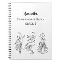 Bharatanatyam théorie de la danse Carnet spiral