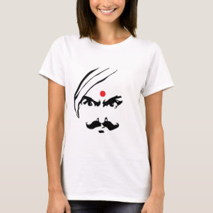Bharathiyar verärgertes Gesichttamil-Dichter-Zita T-Shirt