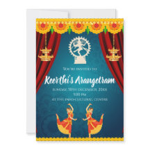 Bharatnatyam Show Invite & Arangetram