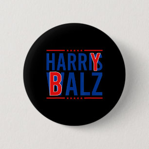 Bheimer 2024 Funny Kamala Harris W Democrat Politi Button