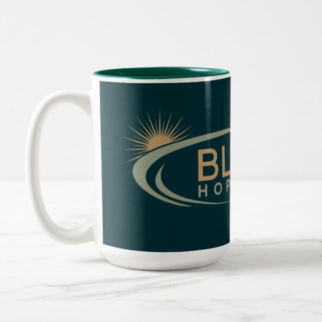 BHF-Tasse Zweifarbige Tasse (Links)