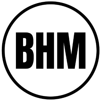 BHM - Birmingham Runder Aufkleber
