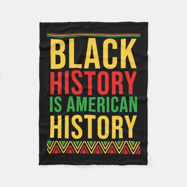 Bhm Geschenk schwarze Geschichte ist amerikanische Fleecedecke (Vorderseite)