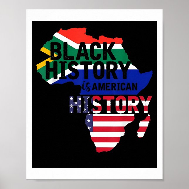 Bhm Geschenk Schwarze Geschichte ist amerikanische Poster (Vorne)