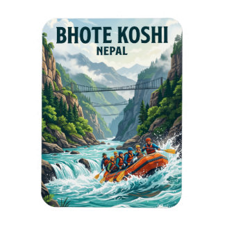 Bhote Koshi Fluss Nepal Magnet