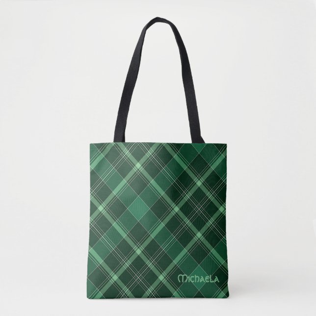 Bhreakain Uaine Kariert Tasche (Vorderseite)