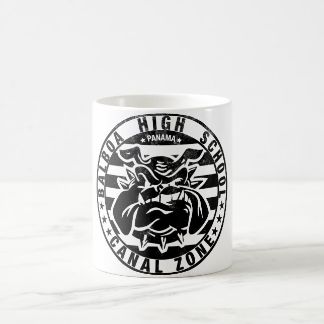 BHS Bulldogs (verwittert - schwarz) Kaffeetasse (Mittel)