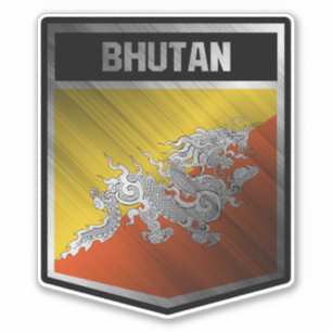 Bhutan Aufkleber