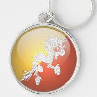 Bhutan - erstklassiger runder Schlüsselanhänger