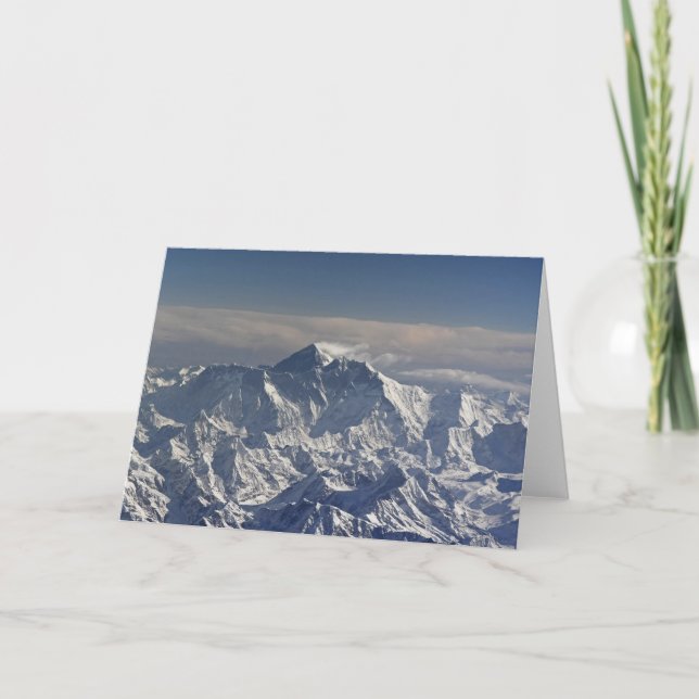 BHUTAN. Ewiger Schnee auf dem Everest Mountain, Karte (Vorderseite)
